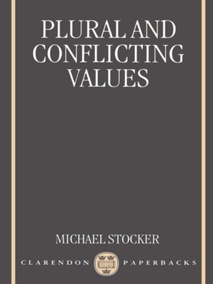 cover image of Plural and Conflicting Values